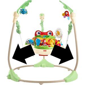 Fisher Price Rainforest Jumper CURVED Leg Replacement Part OPEN TOP